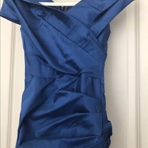 Talbot Runhof Roya High-Neck Cap-Sleeve